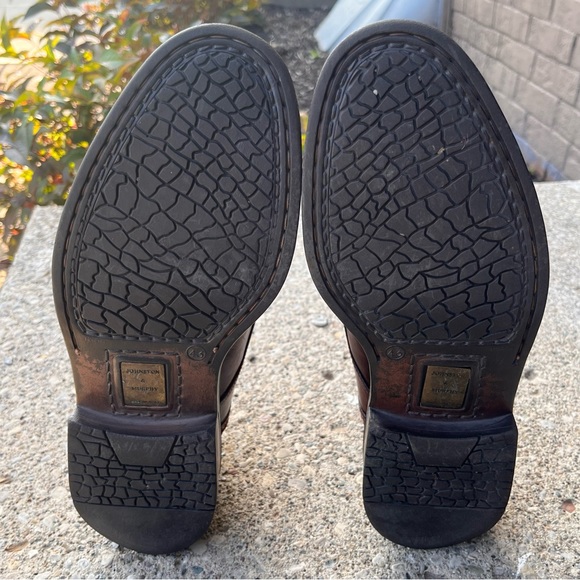 Johnston Murphy Vintage Welch Cut Round Toe Brown Leather Boots Men 9.5M - Picture 15 of 16